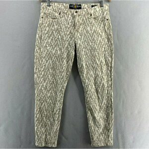 Lucky Brand Sofia Capri Aztec Jeans Womens 10/30 Boho Navajo Geometric Preppy